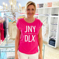 Jenny Delüx T-Shirt JNY pink mit weißer...